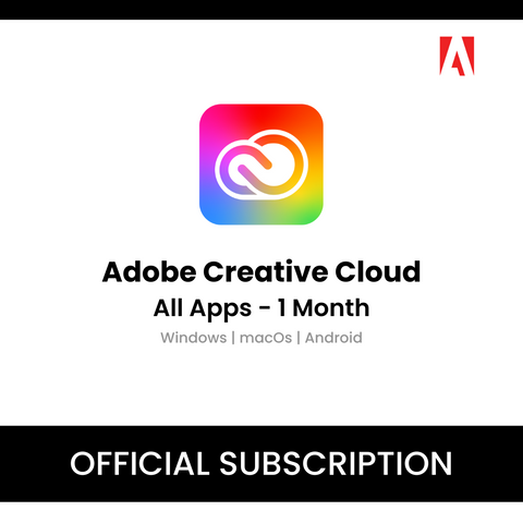 Adobe Creative Cloud 1 Month